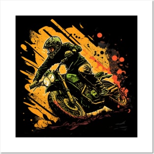 Dirt Bike Rider - Show your passion for Motorcycle Posters and Art